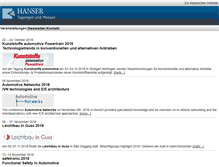 Tablet Screenshot of hanser-tagungen.de
